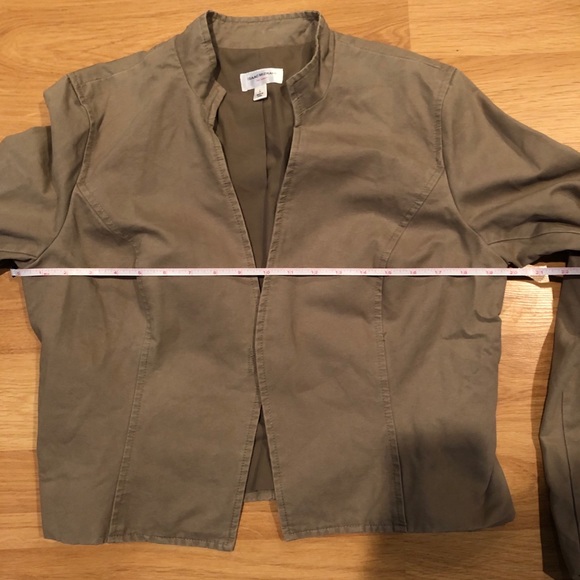 ISAAC MIZRAHI for Target tan bomber jacket coat L - Picture 9 of 11